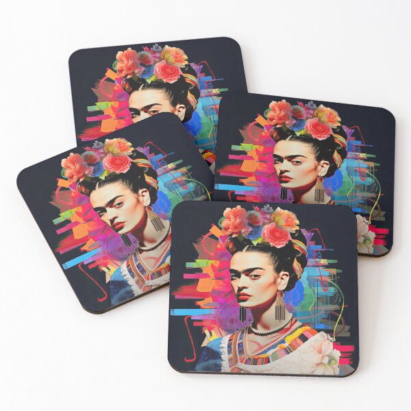 Item preview, Frida Kahlo, Pop art style designed and sold by AIbrushedHamlet.
