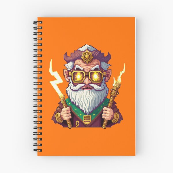 Item preview, Angry Zeus Pixel Art, con gafas Steampunk designed and sold by CircinusStore.