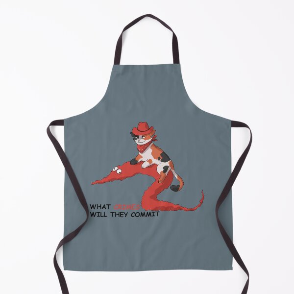 Item preview, cowboy cat and worm (red) designed and sold by papercreatyre.