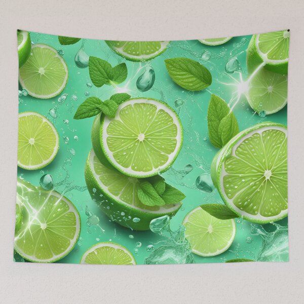 Item preview, Refreshing Lime And Mint Splash designed and sold by TheArtOfPat.