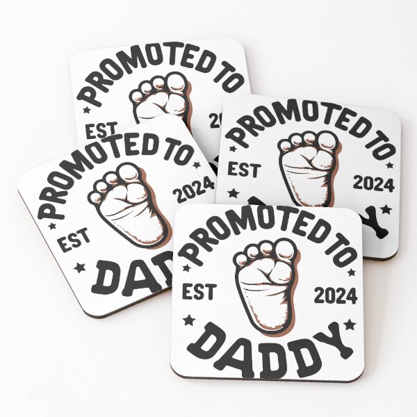 Item preview, Promoted to Daddy est 2024, Father's Day Gift for New Father designed and sold by MommyVibeArts.
