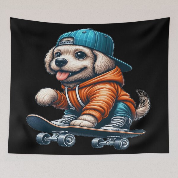 Item preview, Skater Dog: Adorable Dexterity on Wheels designed and sold by CreateCrafts.