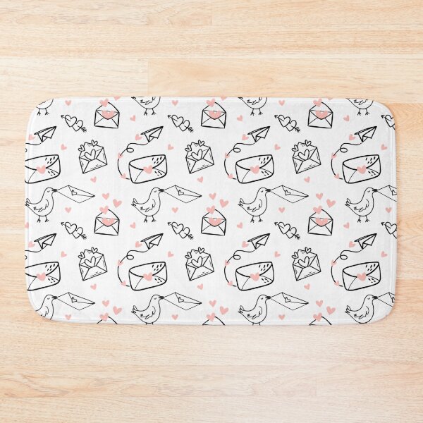 Item preview, Pink Love Note Love Bird Valentine's Letter designed and sold by ArtMeetsPizza.