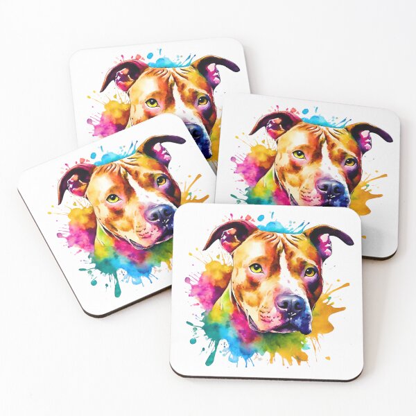 Item preview, Pitbull Watercolor designed and sold by Fredster1966.