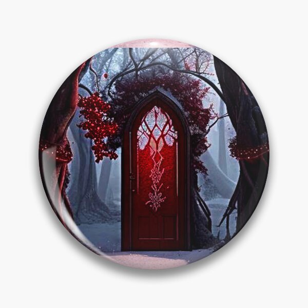 Item preview, Gothic Winter Wonderland Magic Red Door✨ #gothchristmas designed and sold by Earth Nature Creations.