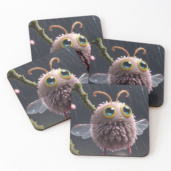 Item preview, Cute Woolly Moth In The Rain designed and sold by TheArtOfPat.