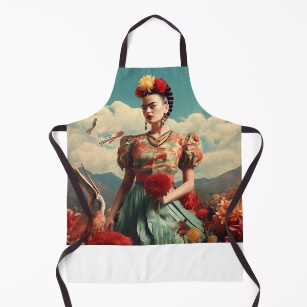 Item preview, Frida Kahlo adorned with stylish cornrows designed and sold by AIbrushedHamlet.