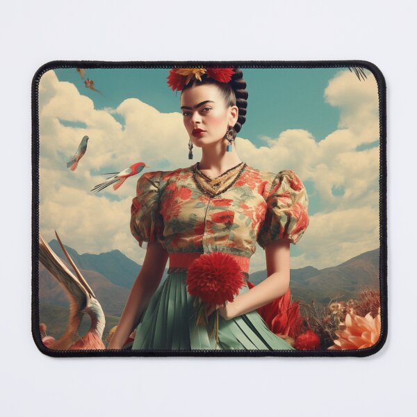 Item preview, Frida Kahlo adorned with stylish cornrows designed and sold by AIbrushedHamlet.