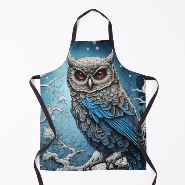 Item preview, Snow Owl at Night - Digital Art designed and sold by HausKatz.