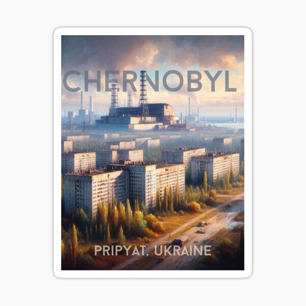 Artikel-Vorschau von Tschernobyl-Ölgemälde, designt und verkauft von GhostlyWorld.