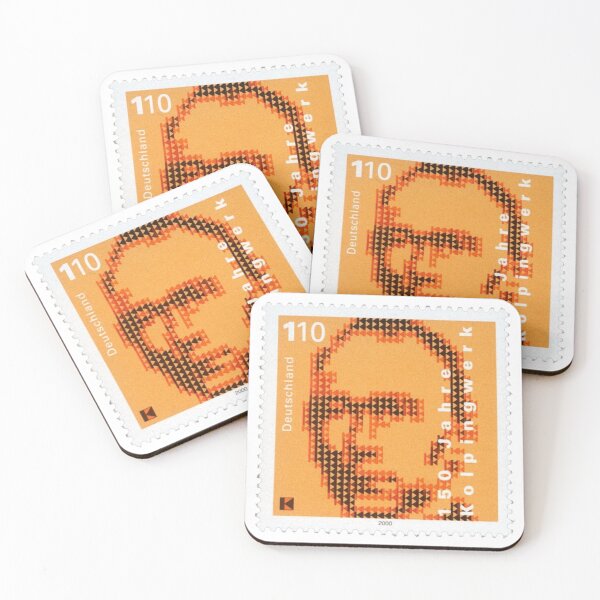 Item preview, Stamp 150th anniversary of Kolpingwerk designed and sold by HeraldryCabinet.