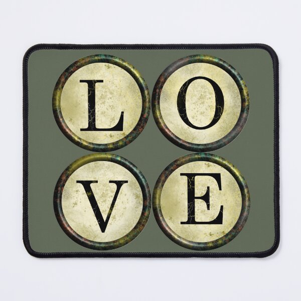 Item preview, LOVE in old Typewriter keys designed and sold by Neeshki.
