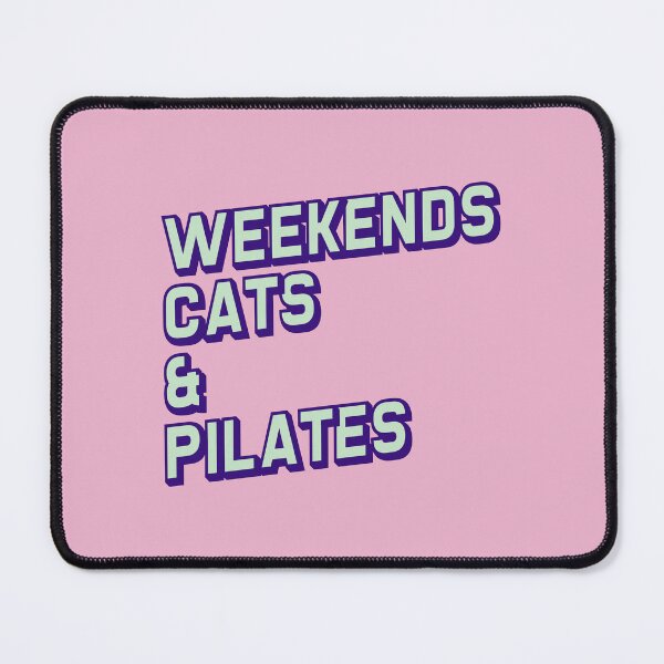 Item preview, Weekends Cats and Pilates Lover Cute Gift designed and sold by LADistrictGarb.