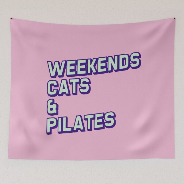 Item preview, Weekends Cats and Pilates Lover Cute Gift  designed and sold by LADistrictGarb.