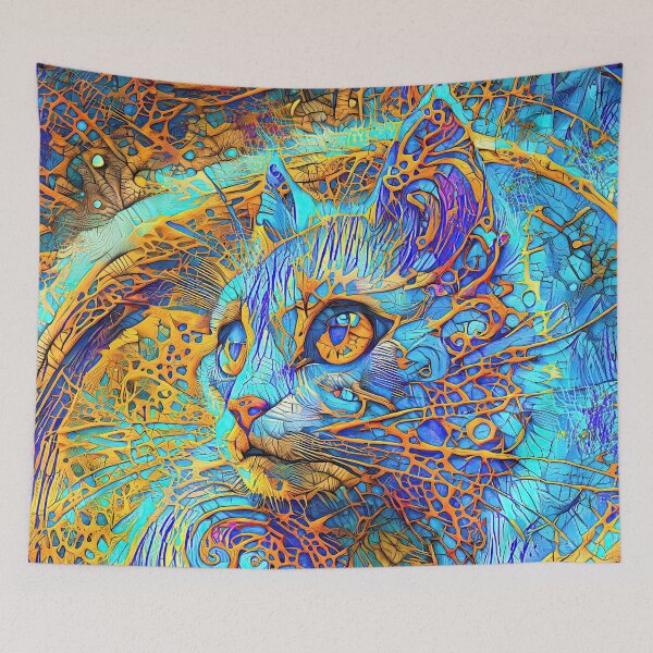 Aperçu de l'œuvre Abstractions d'abstraction abstraite de chat. Rêve profond #7125873681915 créée et vendue par blackhalt.
