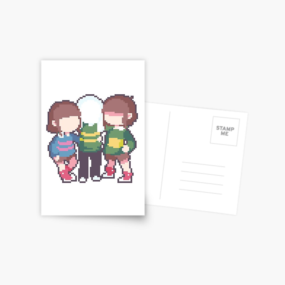 frisk/chara + asriel miniprints – star sowing