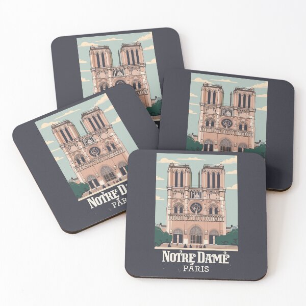 Item preview, A Vintage Travel Art of the Notre-Dame Cathedral in Paris - France  designed and sold by GoodOldVintage.