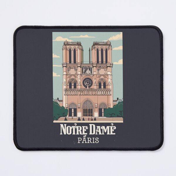 Item preview, A Vintage Travel Art of the Notre-Dame Cathedral in Paris - France  designed and sold by GoodOldVintage.