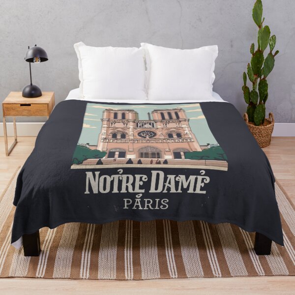 Item preview, A Vintage Travel Art of the Notre-Dame Cathedral in Paris - France  designed and sold by GoodOldVintage.