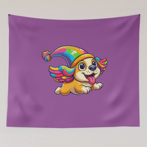 Item preview, Colorful Flying Party Dog designed and sold by SnuggleSafari.