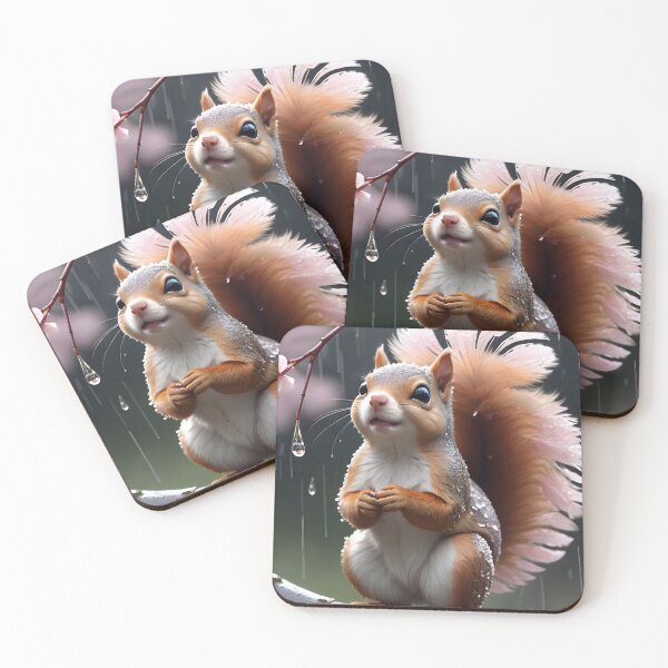 Item preview, Cute Squirrel In The Rain designed and sold by TheArtOfPat.