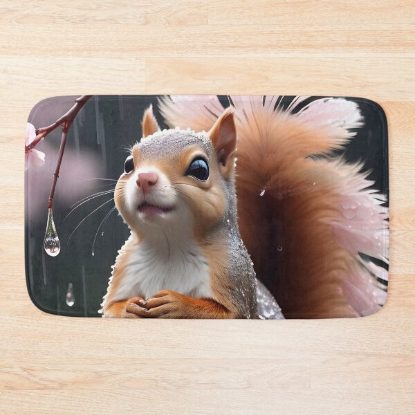 Item preview, Cute Squirrel In The Rain designed and sold by TheArtOfPat.