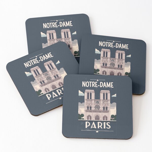 Item preview, A Vintage Travel Art of the Notre-Dame Cathedral in Paris - France  designed and sold by GoodOldVintage.