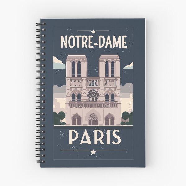 Item preview, A Vintage Travel Art of the Notre-Dame Cathedral in Paris - France  designed and sold by GoodOldVintage.
