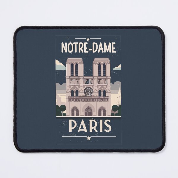 Item preview, A Vintage Travel Art of the Notre-Dame Cathedral in Paris - France  designed and sold by GoodOldVintage.