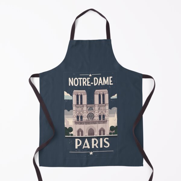 Item preview, A Vintage Travel Art of the Notre-Dame Cathedral in Paris - France designed and sold by GoodOldVintage.
