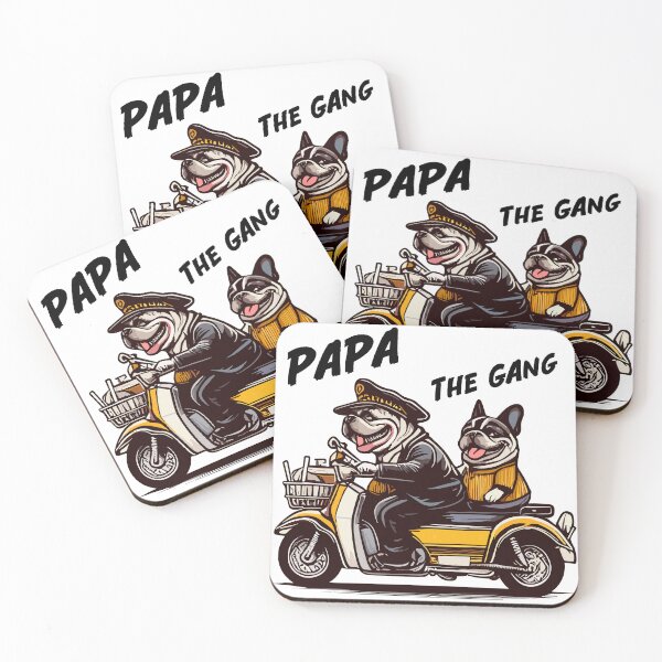 Item preview, Papa and the Gang bull dog have the best service. designed and sold by olopaw.
