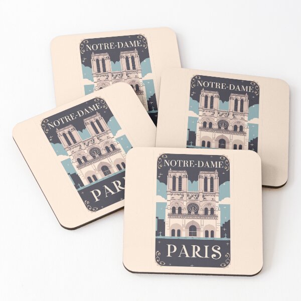 Item preview, A Vintage Travel Art of the Notre-Dame Cathedral in Paris - France  designed and sold by GoodOldVintage.