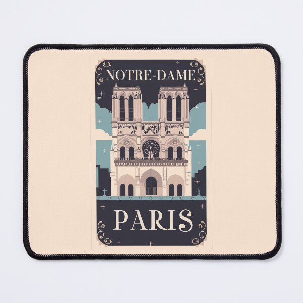 Item preview, A Vintage Travel Art of the Notre-Dame Cathedral in Paris - France  designed and sold by GoodOldVintage.