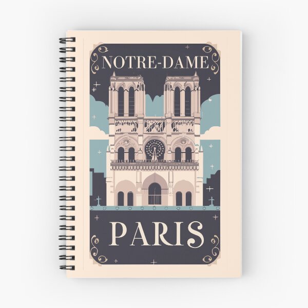 Item preview, A Vintage Travel Art of the Notre-Dame Cathedral in Paris - France  designed and sold by GoodOldVintage.