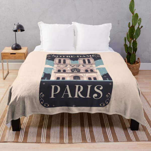 Item preview, A Vintage Travel Art of the Notre-Dame Cathedral in Paris - France  designed and sold by GoodOldVintage.