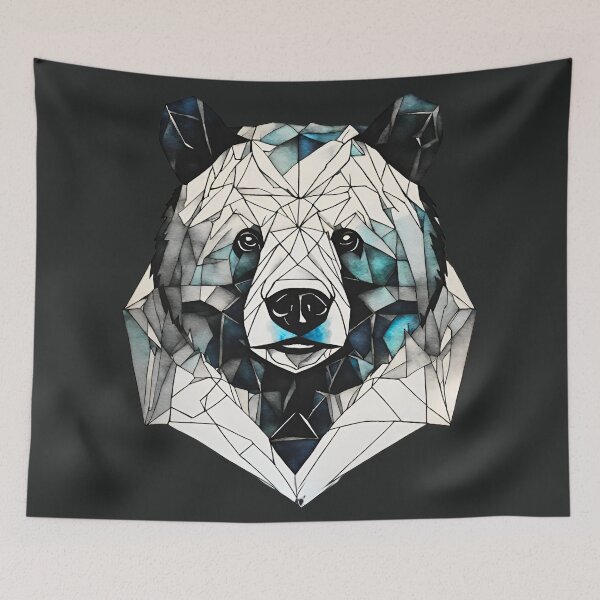 Item preview, Glacial Geometric Bear designed and sold by SweetsAndSavary.