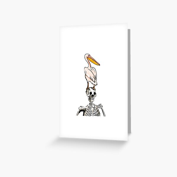 Item preview, Pelican on a skeleton  designed and sold by girlinwhiteglasses.