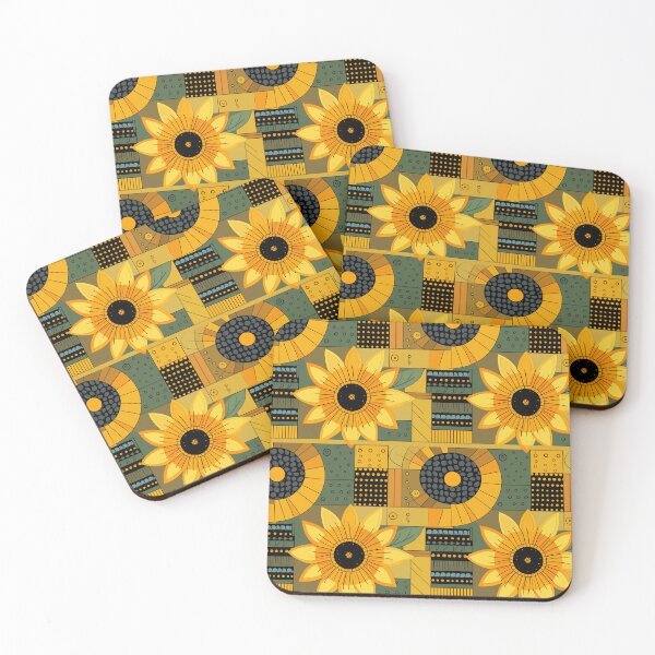 Item preview, sunflower mosaic #3 designed and sold by darkartsflowers.