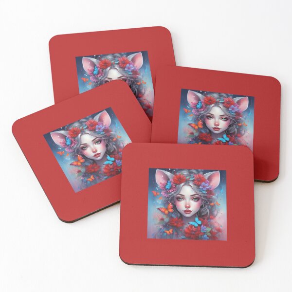 Item preview, Mouse Fae With Mouse Ears And Gray Hair designed and sold by FlutterbyFairy.