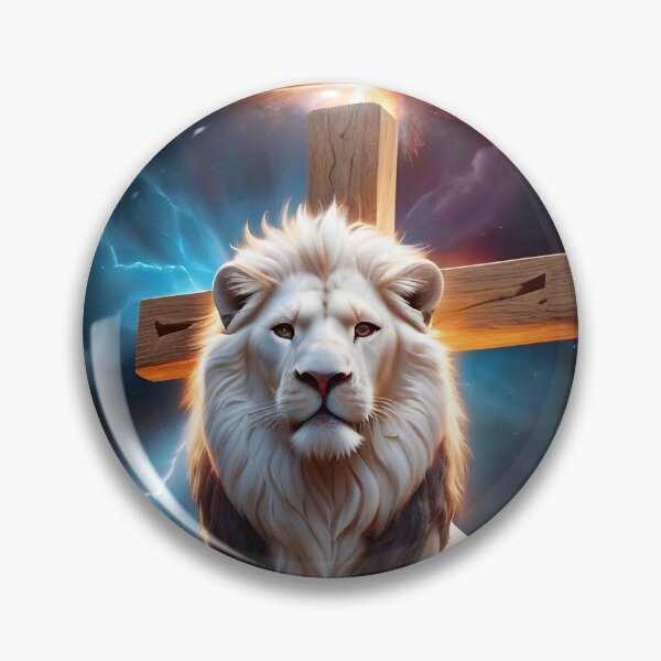 Aperçu de l'œuvre Fierce Magical White Lion créée et vendue par TheArtOfPat.