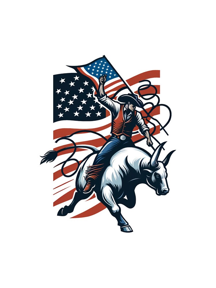 Thumbnail 4 of 4, iPhone Case, Patriotic Rodeo: American Spirit Bull Rider designed and sold by RanchersRoots.