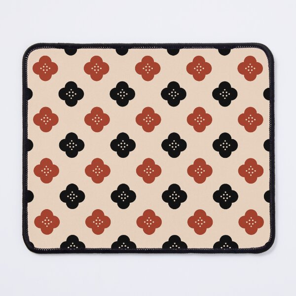 Item preview, Japanese Red and Black Flower Kimono Pattern designed and sold by EmiDoodlesJapan.