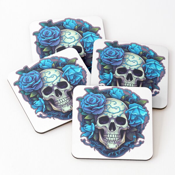 Item preview, Brain Function - Blue Roses Skull Art designed and sold by Fantasy Masterpiece.