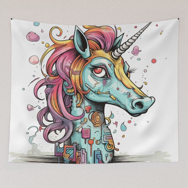 Item preview, Robotic Unicon Doodle Art designed and sold by WhatThePawArts.