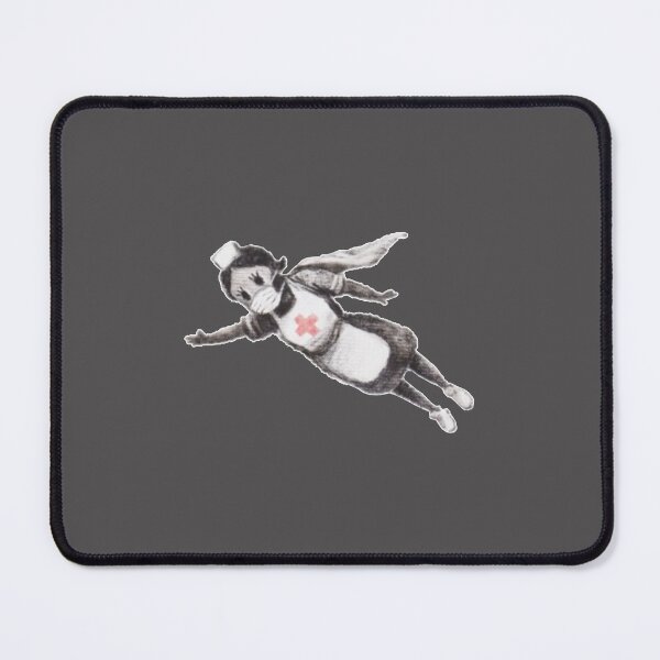 Item preview, Super Nurse (Banksy - Game Changer) designed and sold by RoleyPoleyHami.