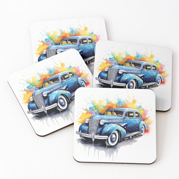 Item preview, 1939 Master Deluxe Classic Car Watercolor Print designed and sold by StefNomadLife.