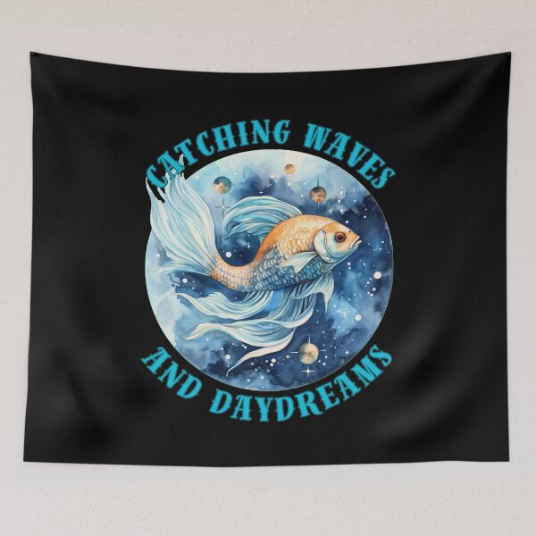 Item preview, Catching Waves And Daydreams. pisces sign designed and sold by ZodiacWonders.