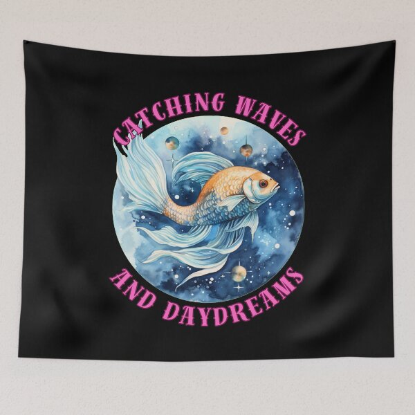 Item preview, Catching Waves And Daydreams. pisces birthday designed and sold by ZodiacWonders.