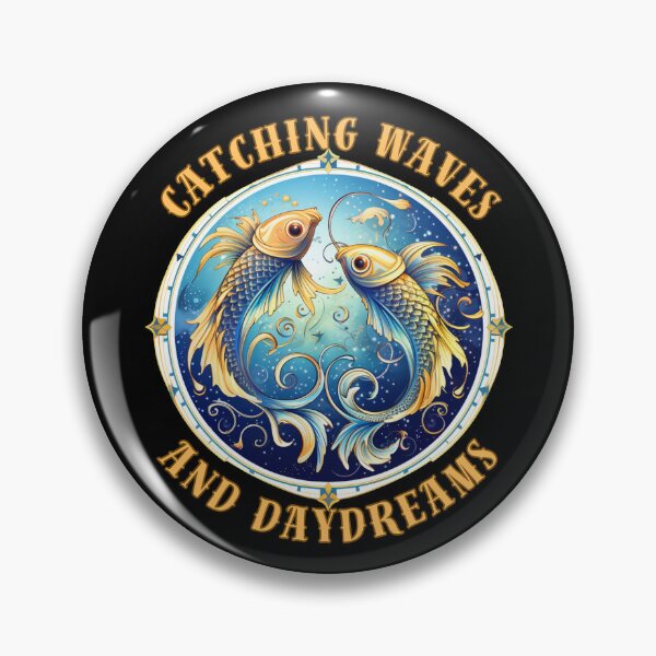 Item preview, Catching Waves And Daydreams. pisces fish designed and sold by ZodiacWonders.