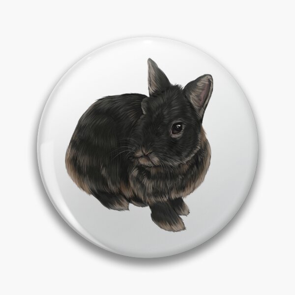 Item preview, Black Otter Netherland Dwarf Rabbit designed and sold by Modsecai.